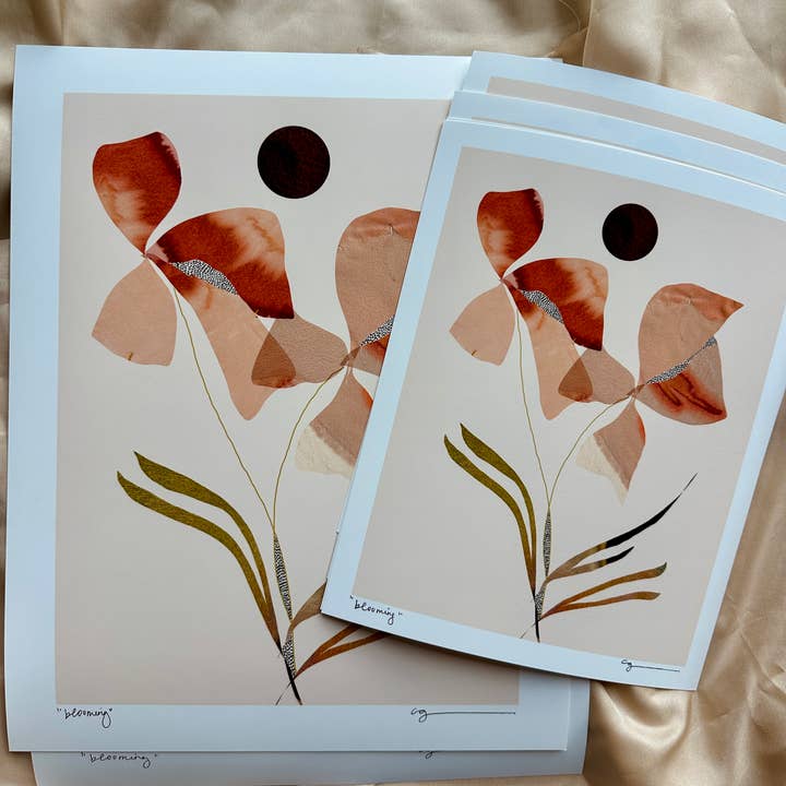 Courtney Griffin Art - Wholesale Art Print - "blooming" fine art print6