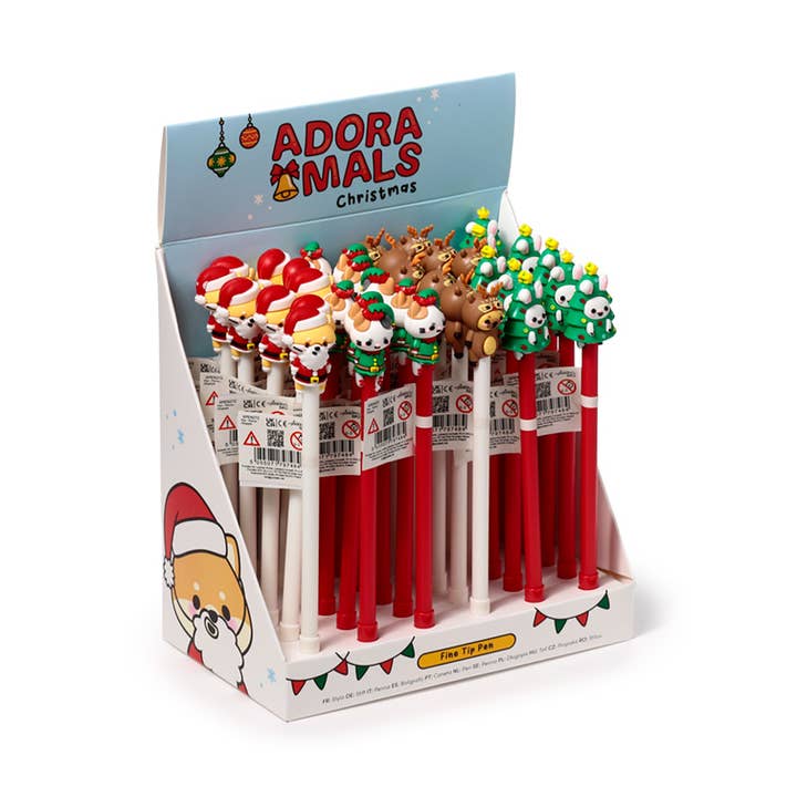 Christmas Adoramals Fine Tip Pen for engroshandel hos Puckator EU