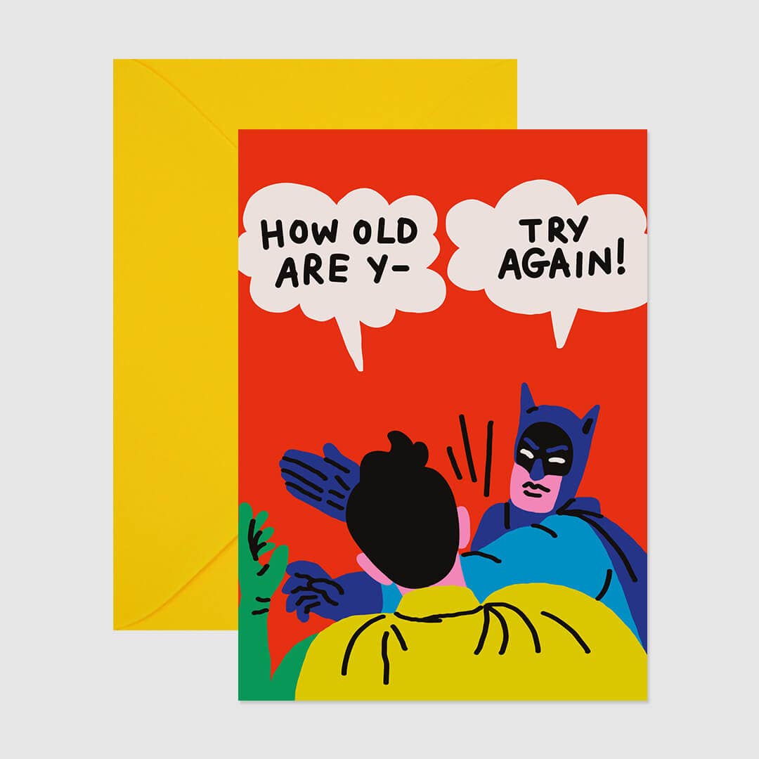 Redy. - Wholesale Birthday Card - Try Again Birthday Greeting Card (Folded) + Envelope1