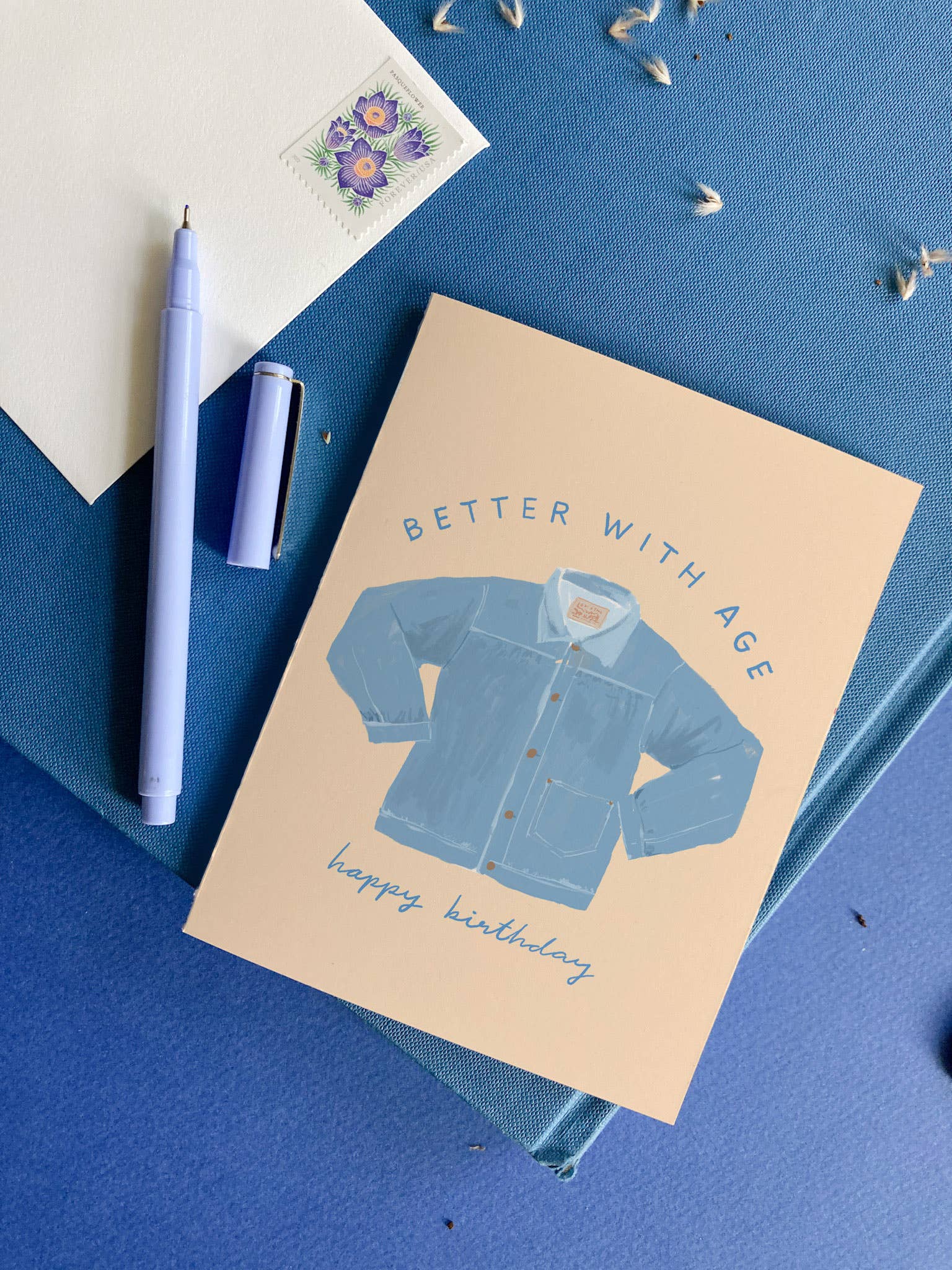 Karen Schipper - Wholesale Birthday Card - Denim Birthday - Vintage Denim Birthday Card1