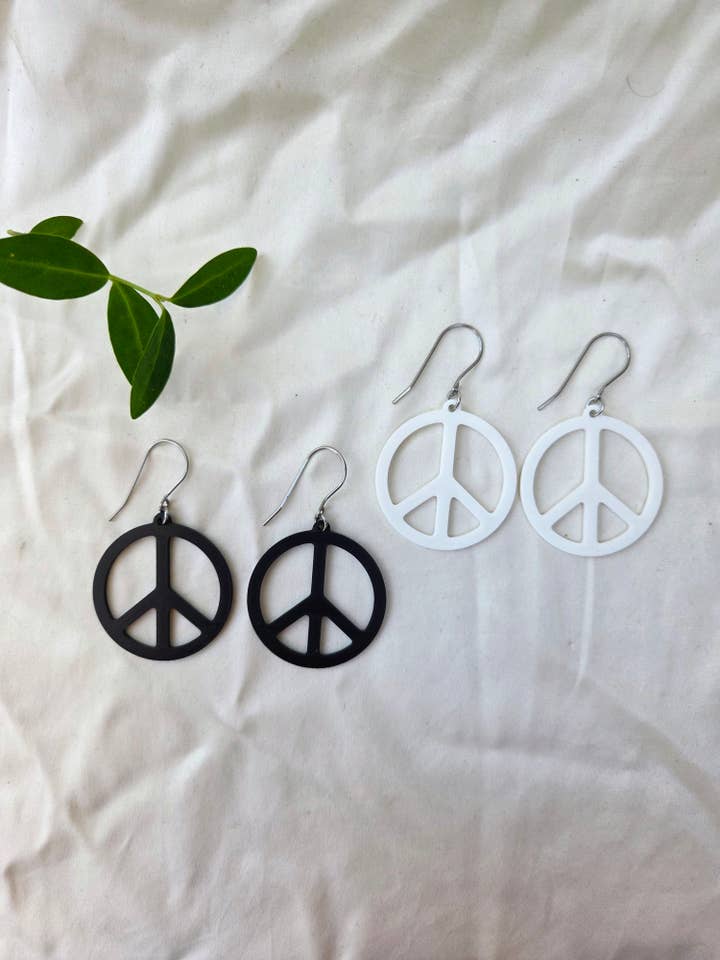 Peace Circle Earrings for wholesale by Let Life Fly