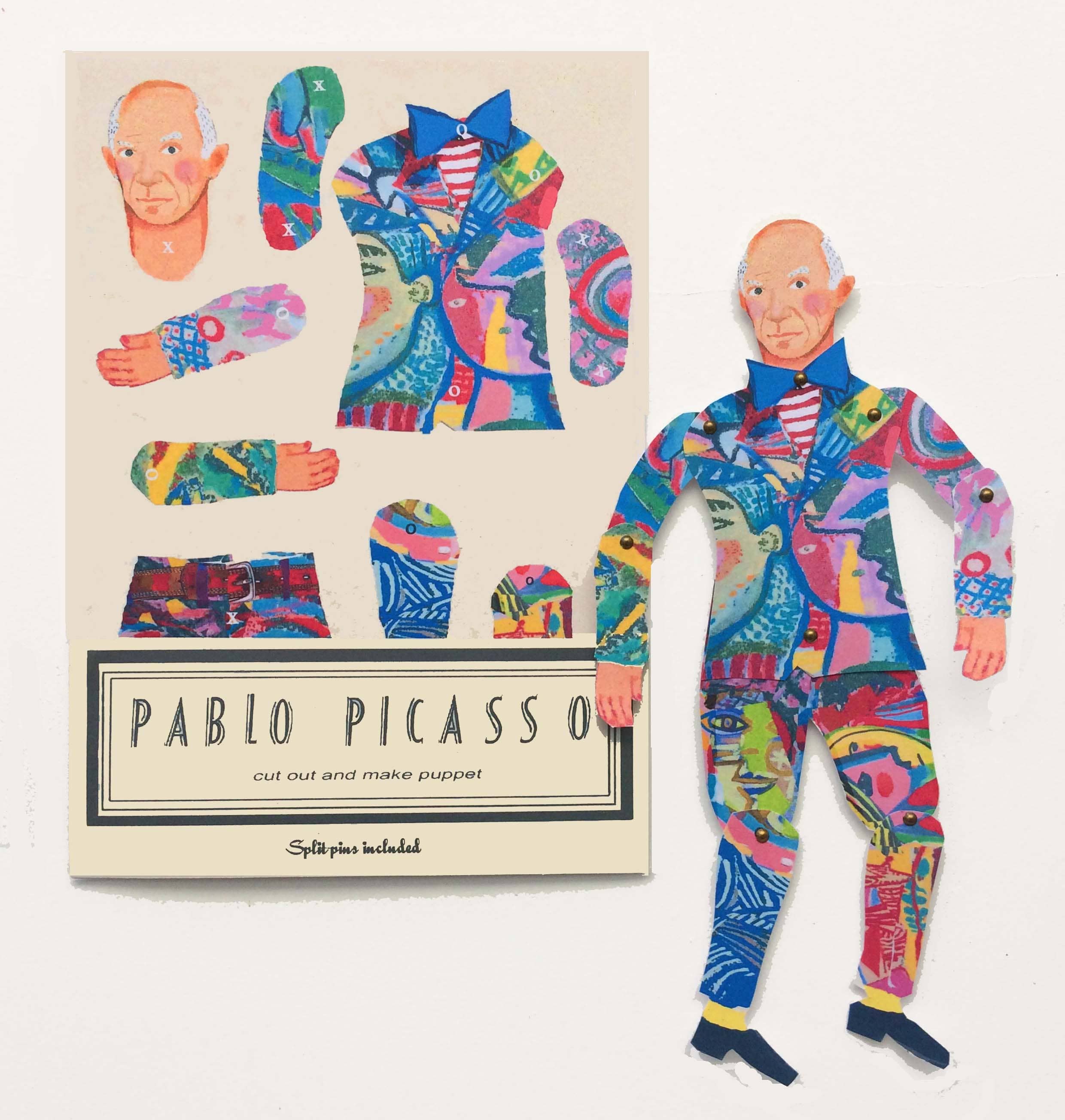 wini-tapp – wholesale DIY craft kit – Child – Picasso Cut and Make Paper Puppet