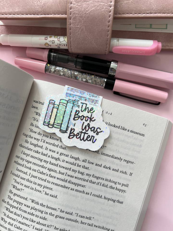The Book Was Better Magnetic Bookmark for wholesale by Sparkly Paper Co