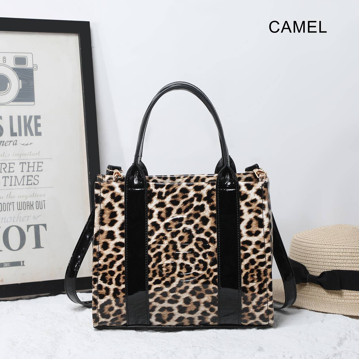 House of Milano – wholesale Tote bag – Women's – 25433 Leopard Print Patent Tote Bag6