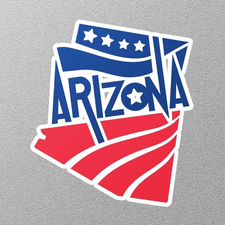 Arizona 3 State Sticker for wholesale by GraffMerch.com