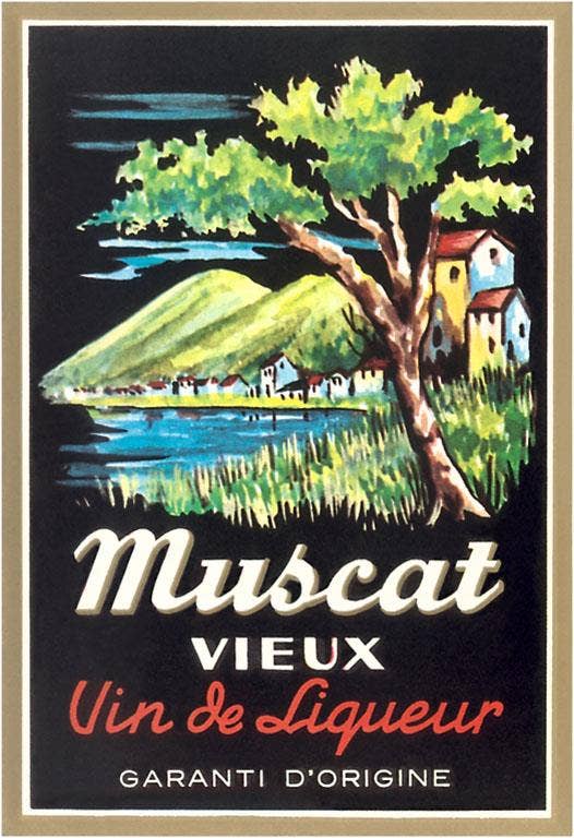 Found Image Press - Wholesale Postcard - Postcard BV-132 Muscat Liqueur Label0
