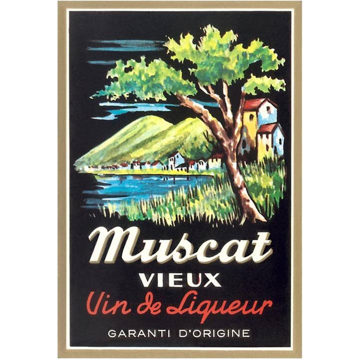 Found Image Press - Wholesale Postcard - Postcard BV-132 Muscat Liqueur Label