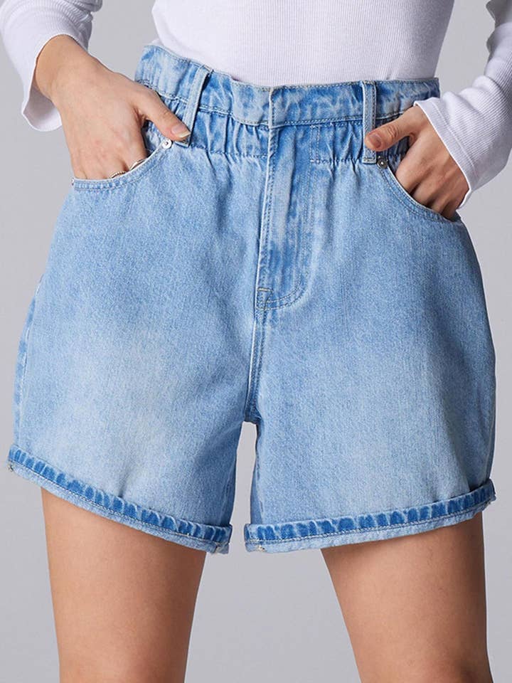 Summer High Rise Shorts - Malibu for wholesale by Ceros Jeans
