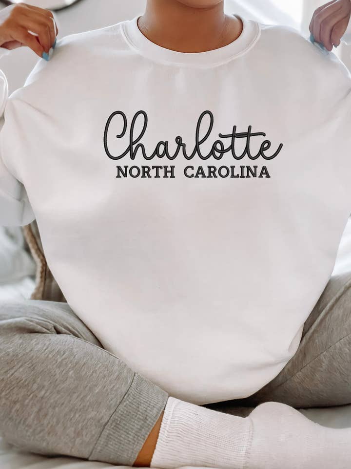 Bash - Wholesale Sweatshirt - Women's - Custom Embroidered Sweatshirt, Custom City and State Shirt