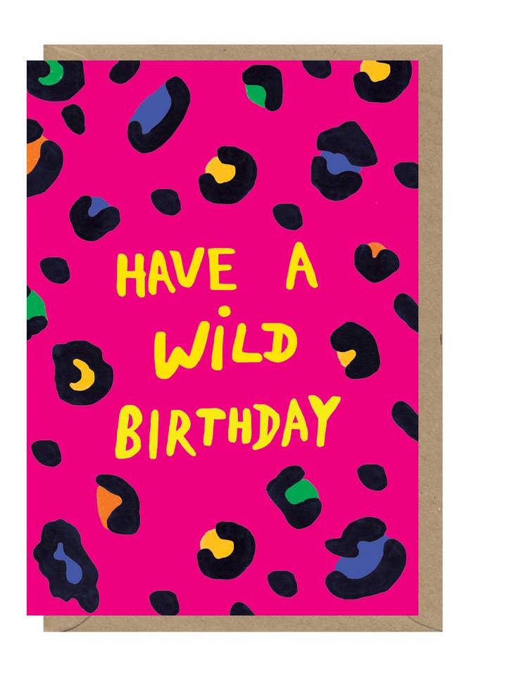 Wild Birthday - Biglietto di auguri per la vendita all'ingrosso da parte di Earlybird Designs