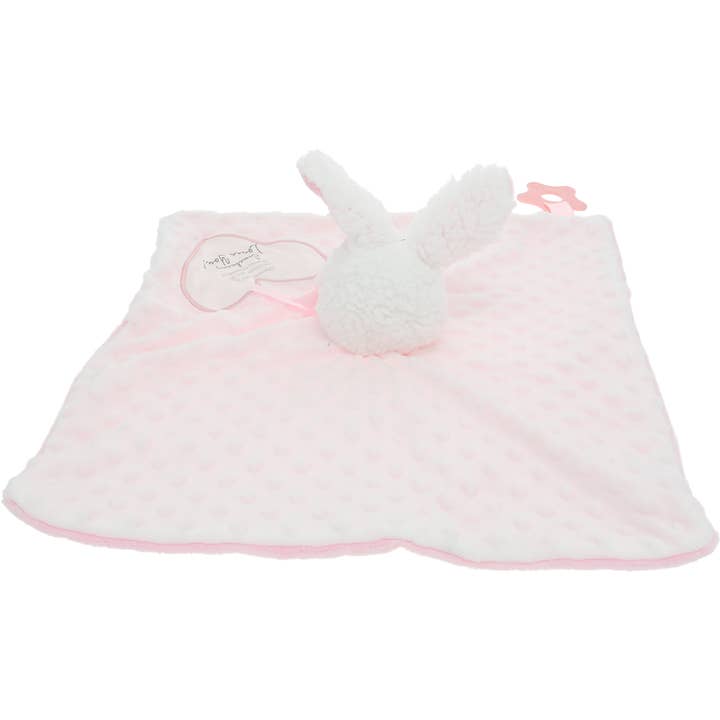 Pavilion - Wholesale Stuffed/Plush Toy - Kids & Baby - Somebunny Pink Lovey - Lovey Blanket Bunny with Teether5