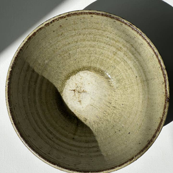 Office Objets - Wholesale Decorative Plate/Dish/Bowl - Large green and brown Indonesian ceramic bowl D18.5 H1042