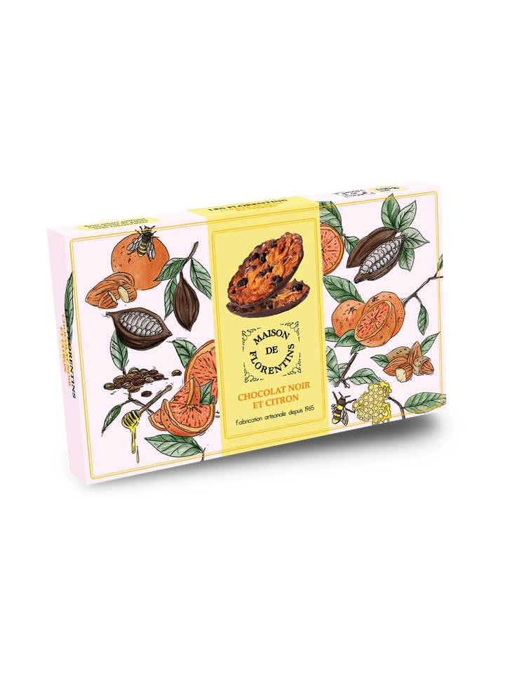 FLORENTINES GOURMETS LEMON AND DARK CHOCOLATE for wholesale by Maison de florentins