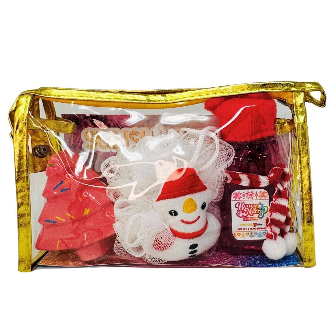 Sunshine & Glitter – Großhandel Bade- & Körperpflege-Set – Beary Merry Holiday Geschenkset Baum1