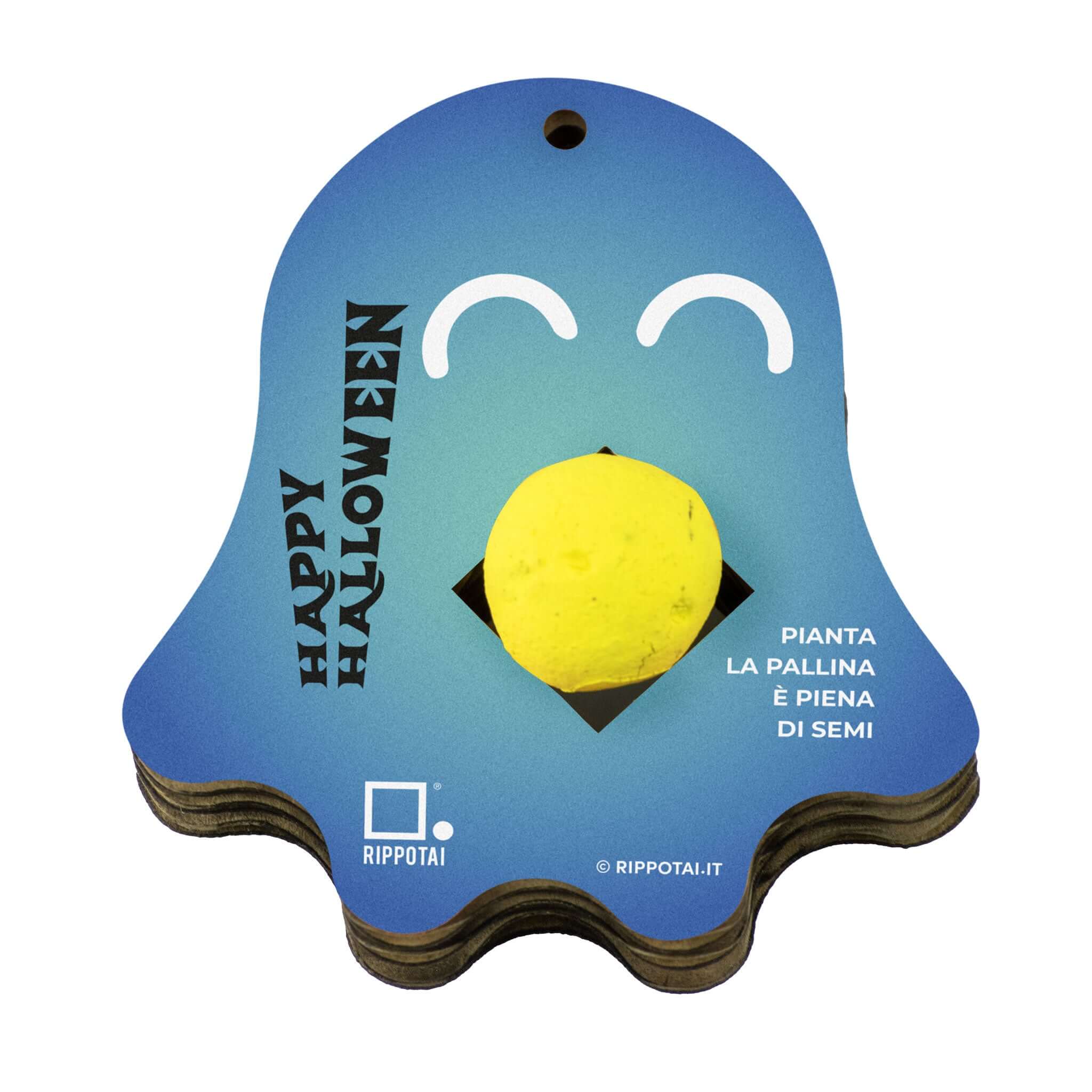 Rippotai - Vendita all'ingrosso Regalini per gli invitati - Kit Gadget Halloween con Bombe di Semi - Portachiavi Ecologici e Sostenibili1