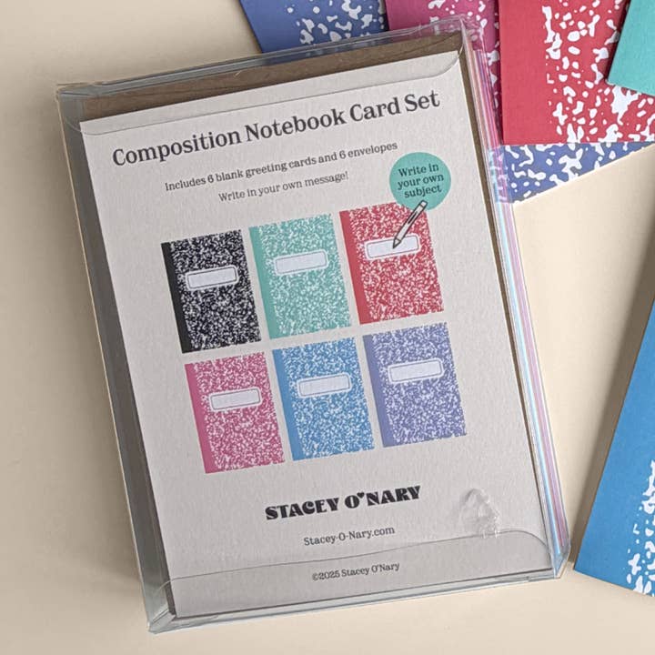 Stacey O'Nary - Wholesale Stationery/Notecard Set - Blank Composition Greeting Card Set3