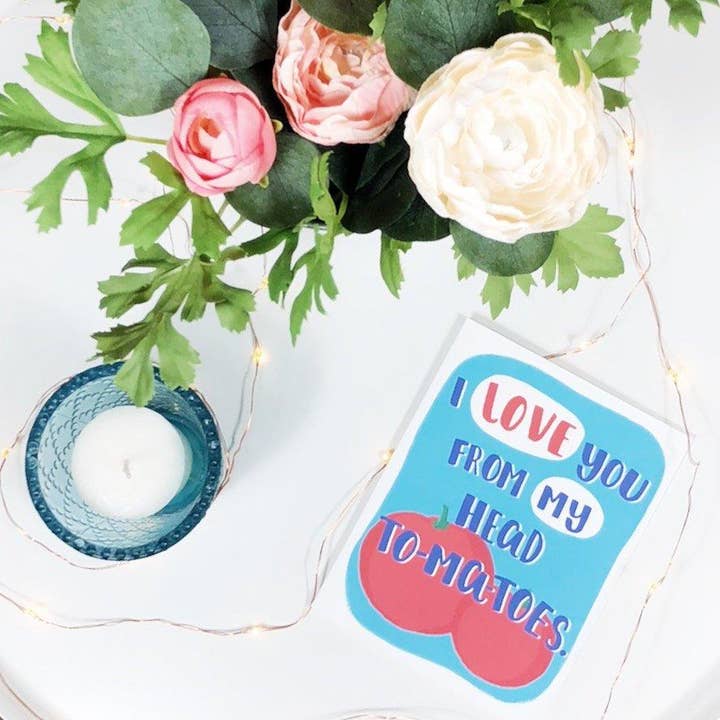 Grey Street Paper - Wholesale Love Card - From My Head-to-ma-toes Greeting Card1