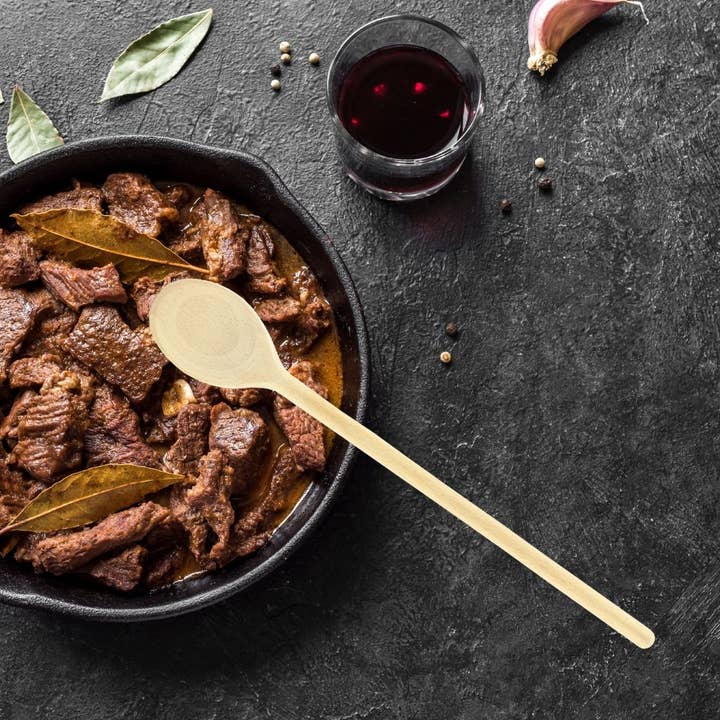 Zenker - Wholesale Kitchen Spoon - Fackelmann Wood Edition 30cm Wooden Cooking Stool1