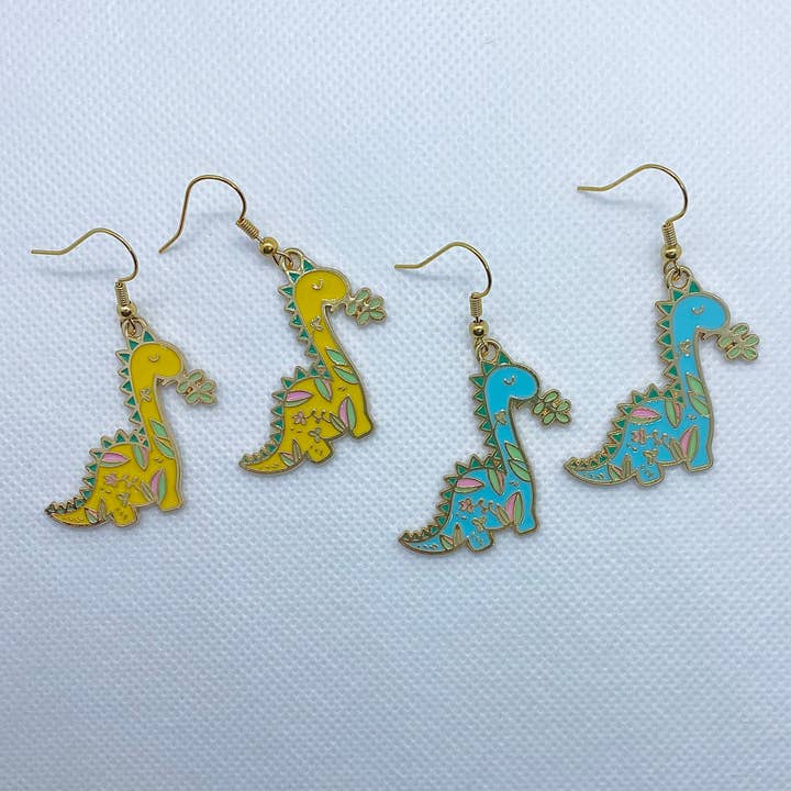 Blommig dinosaurie örhängen Duo Pack för wholesale av Trinkerbell Jewelry