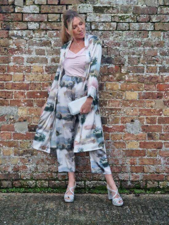 vert Ensemble de pyjama paysage 3 pièces plume en vente sur Faire24