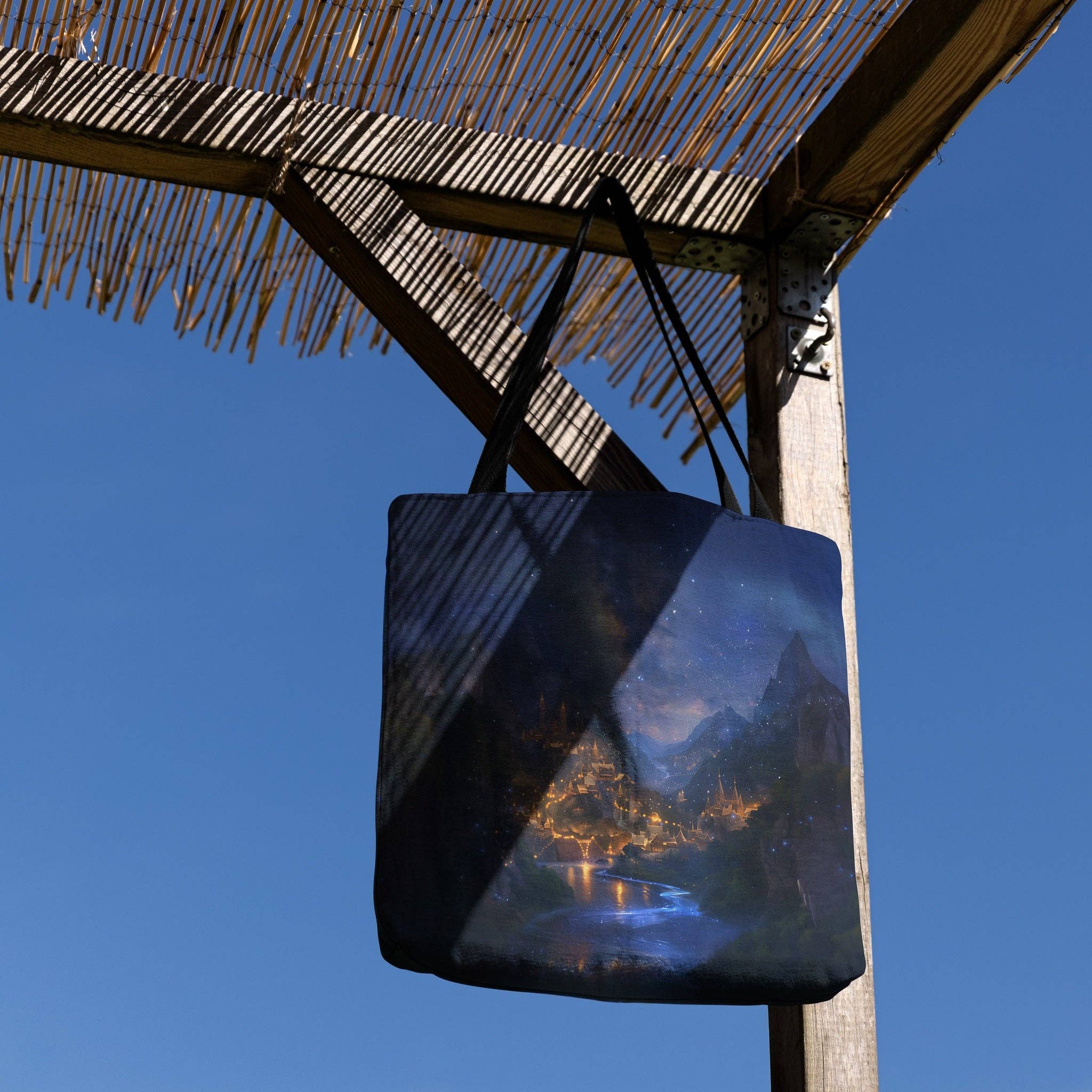 MagicMerchEmporium – Sacola - Unissexo por atacado – Saco de Tecido Velaris Nightscape4