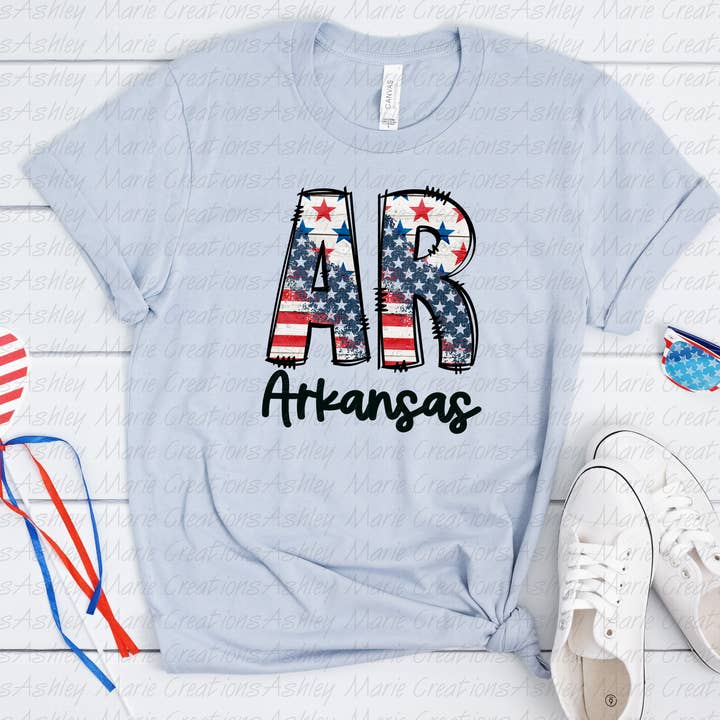 AR, Arkansas por atacado de Ashley Marie Creations