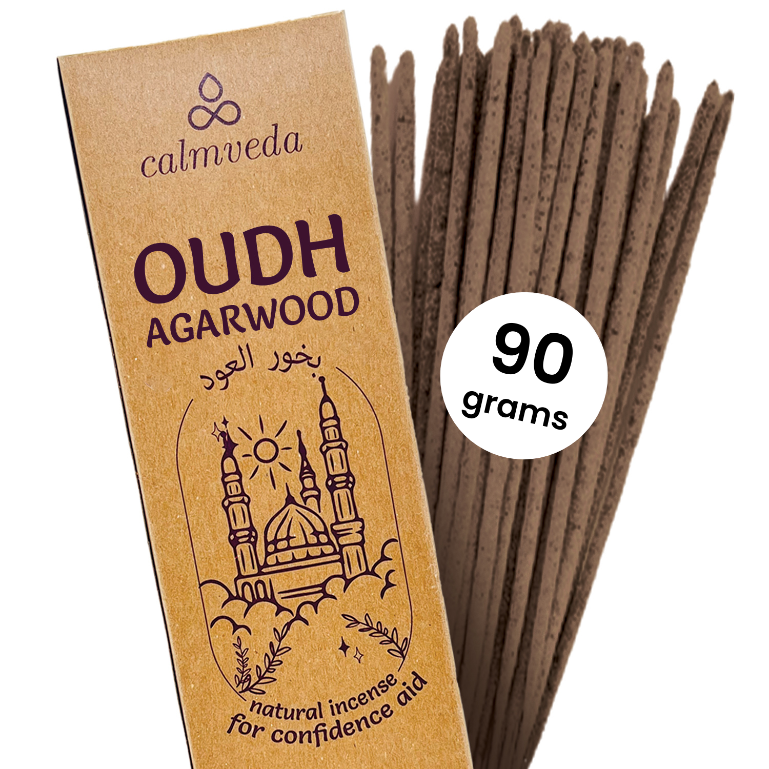 Calmveda Incense & Aromatherapy - Vendita all'ingrosso Incensi - Set grande di bastoncini di incenso in resina a base di carbone, 90 grammi0