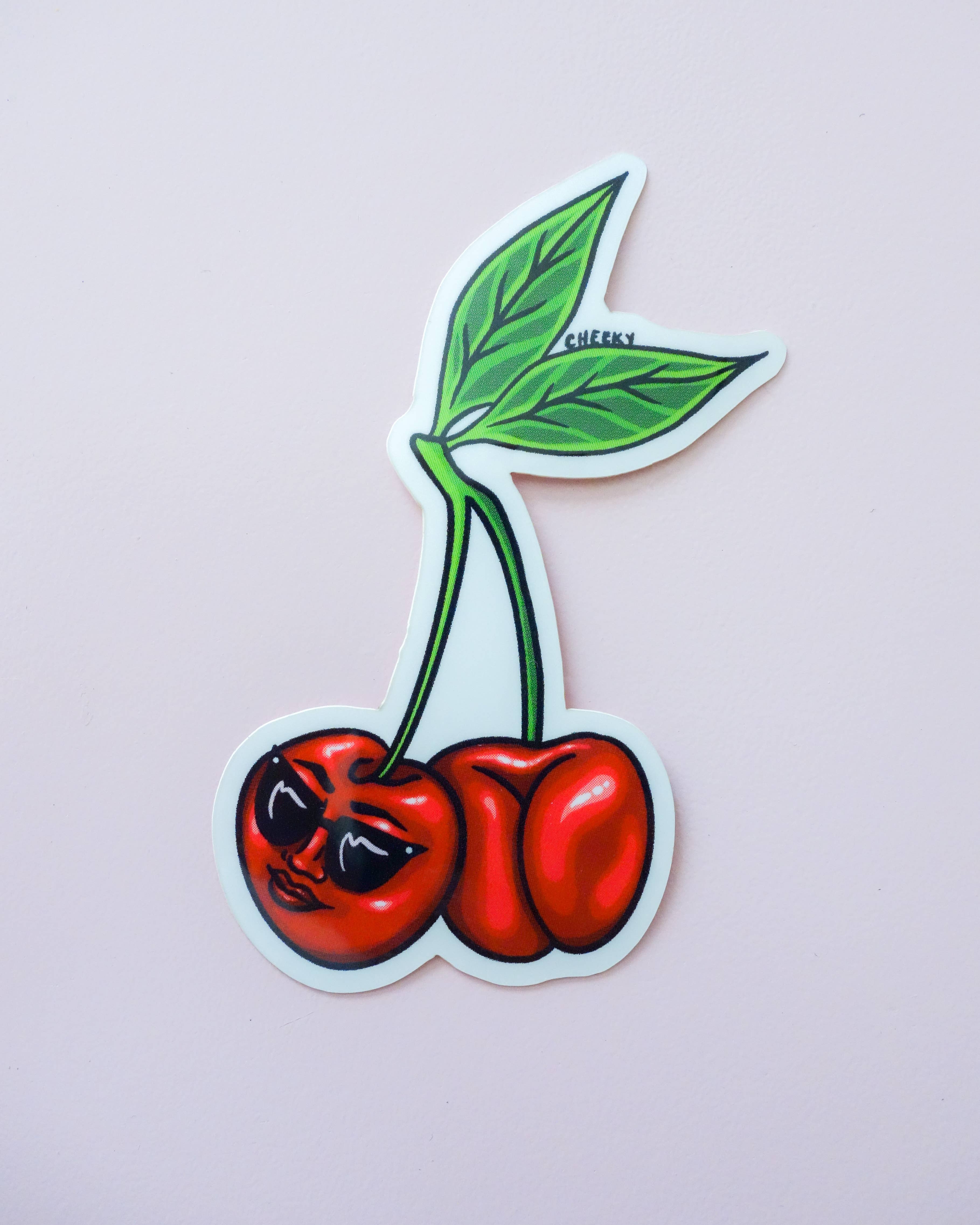 Cheeky Art Studio - Wholesale Sticker - Cherry Booty Vinyl Sticker3