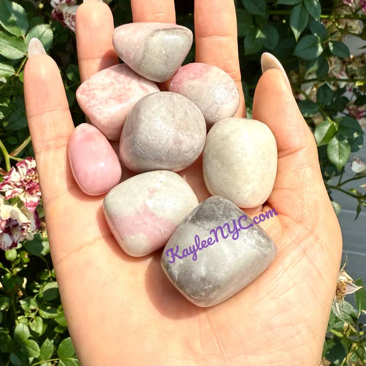 KayleeNYC - Wholesale Spiritual Stone/Crystal - 2 Lbs Natural Pink Opal Tumble Healing Energy4