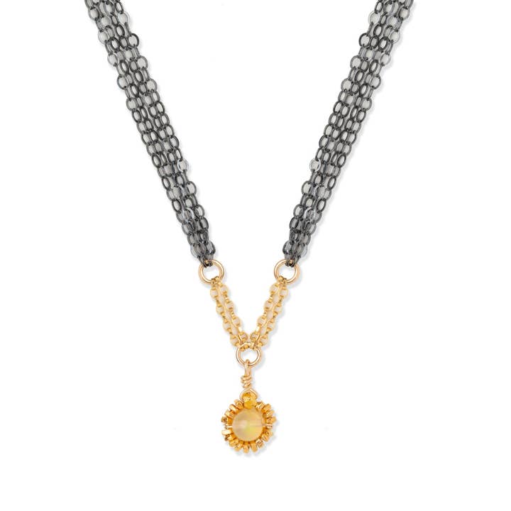 JACINTA opal halskæde for engroshandel hos Kate Winternitz Jewelry