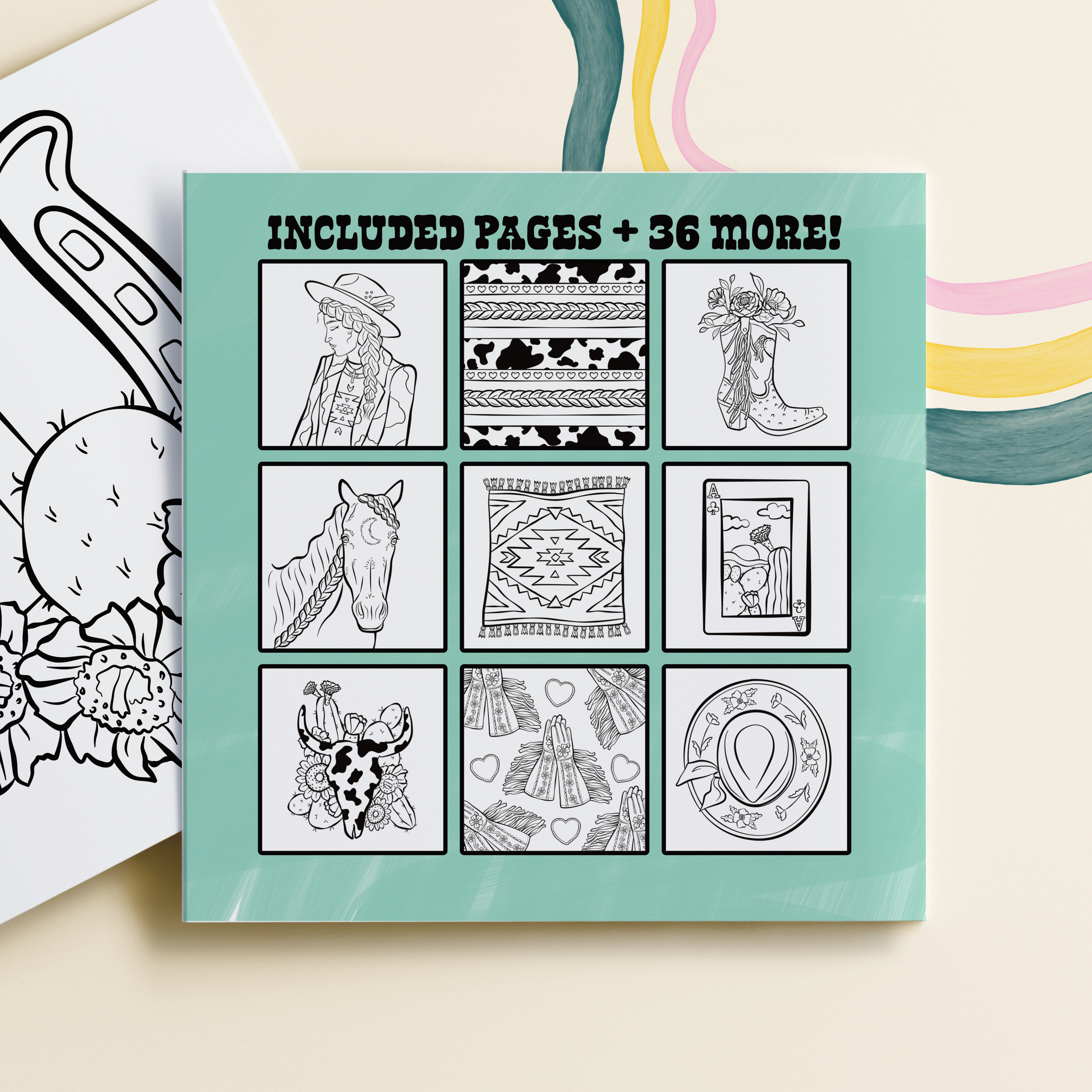 Middlefork & Co. - Wholesale Coloring & Activity Book - Adult - Western Darlin': Carefree Coloring Book for Adults & Teens1