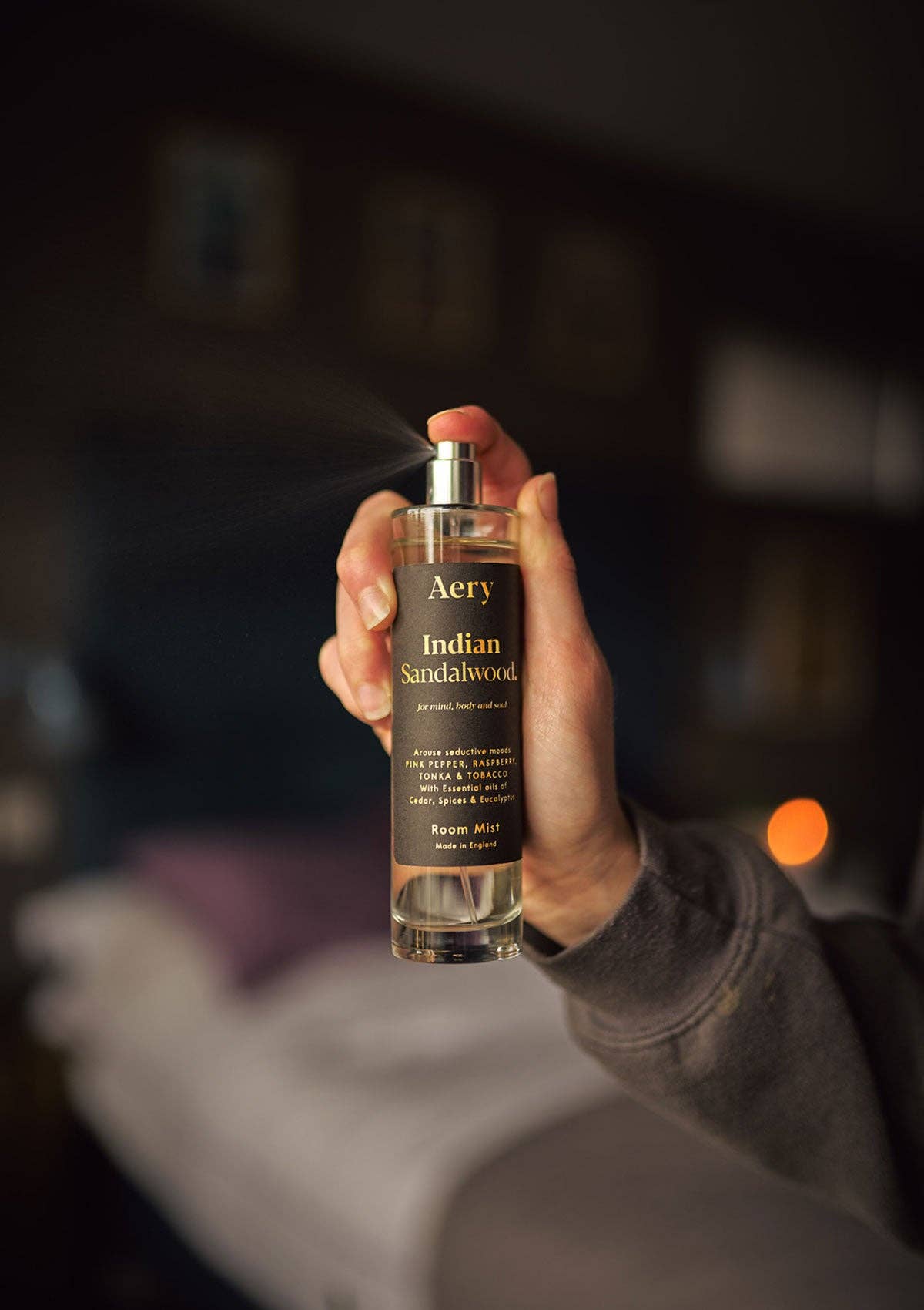 Aery Living – wholesale Room & linen spray – Indian Sandalwood Room Mist4