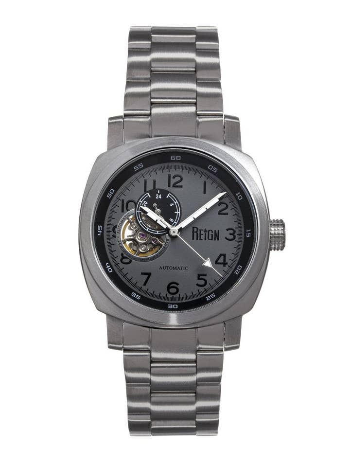 Reign Impaler Automatic Semi-Skeleton Bracelet Watch for wholesale by Reign