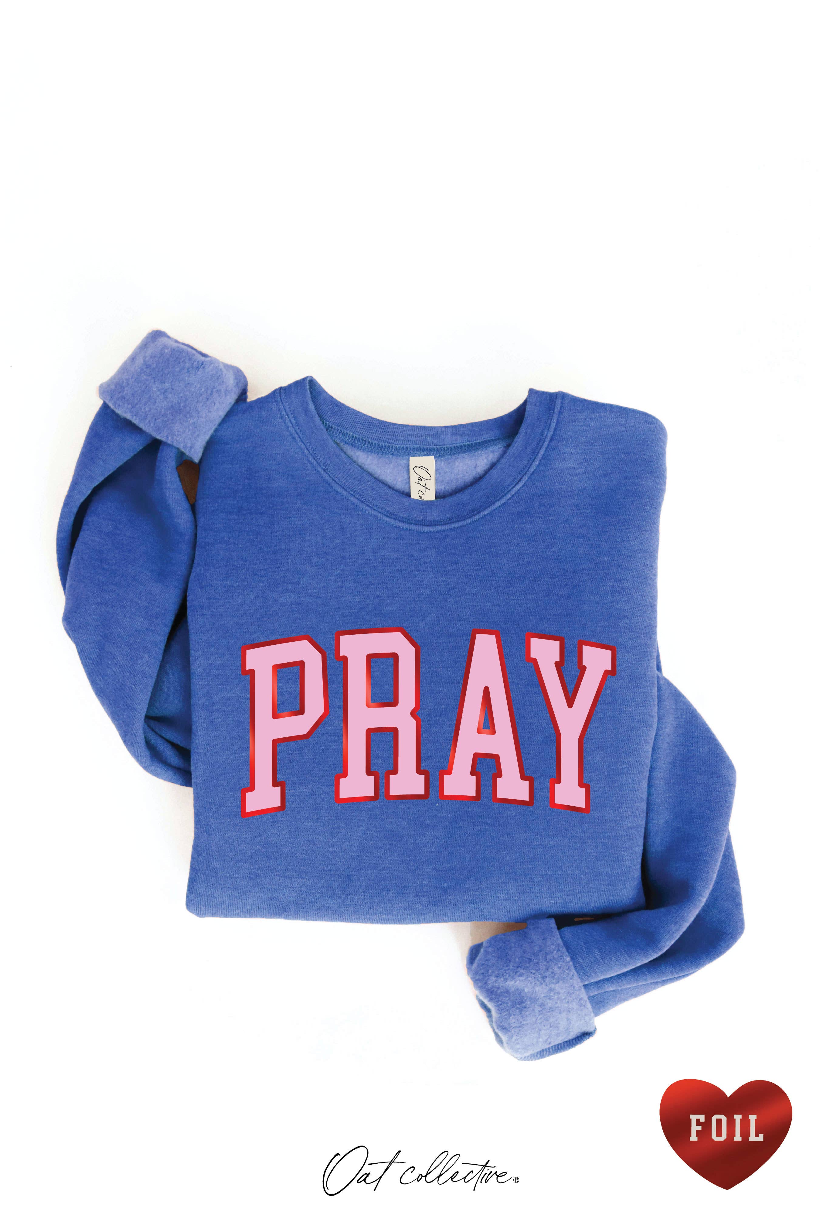 OAT COLLECTIVE - Vendita all'ingrosso Felpa stampata - Donna - Felpa con grafica PRAY FOIL11