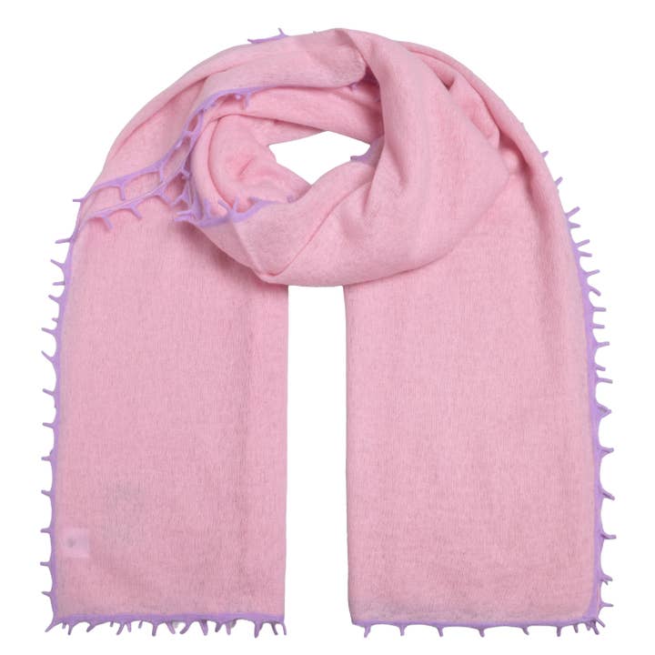 Sciarpa in cashmere BiFeli-cs in rosa per la vendita all'ingrosso da parte di cute stuff GmbH