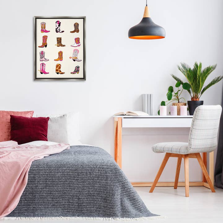 Stupell Industries - Wholesale Wall Sign - Bright Cowboy Boots & Spurs - Framed Wall Art5