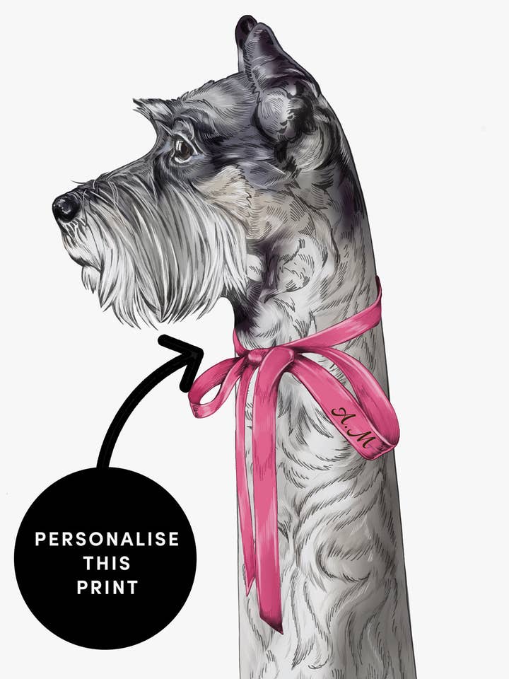 Designer Dog Wall Art Print 'Mr Jones' voor wholesale door We Love Prints