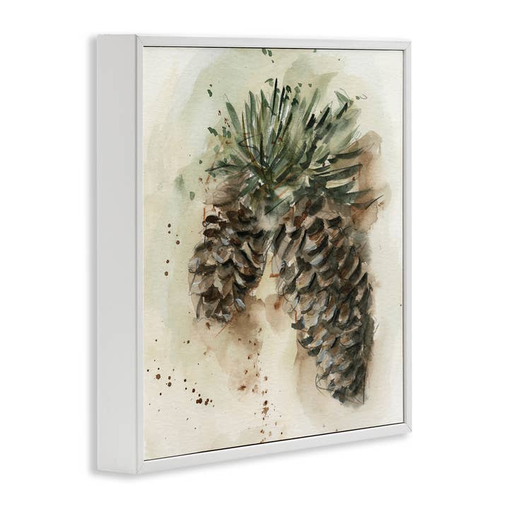 Stupell Industries - Wholesale Wall Sign - Pine Cone Watercolor - Framed Wall Art13
