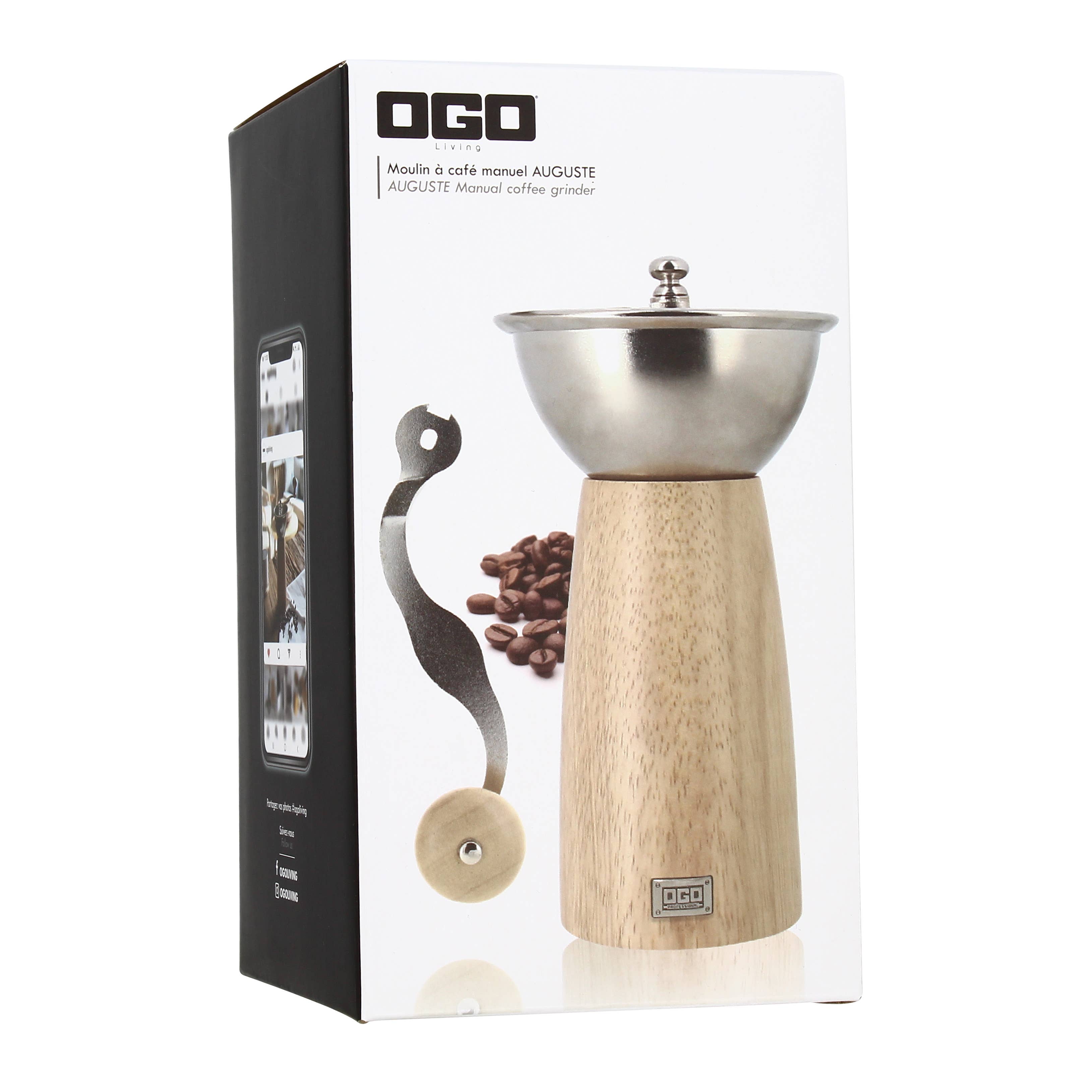 Ogo living - Wholesale Coffee Grinder - Auguste rubber wood coffee grinder4