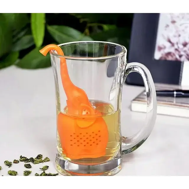Magnifique Hearts - Wholesale Tea Strainer/Infuser - Elephant Silicone Tea Infuser, BPA-Free & Fun to Brew2