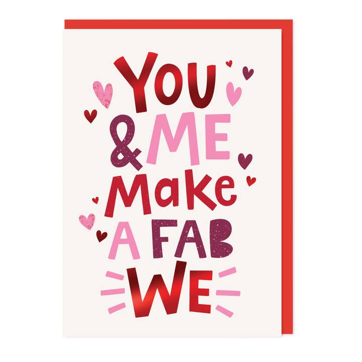 Du och jag gör ett fantastiskt vi-kort för wholesale av Dotty Black