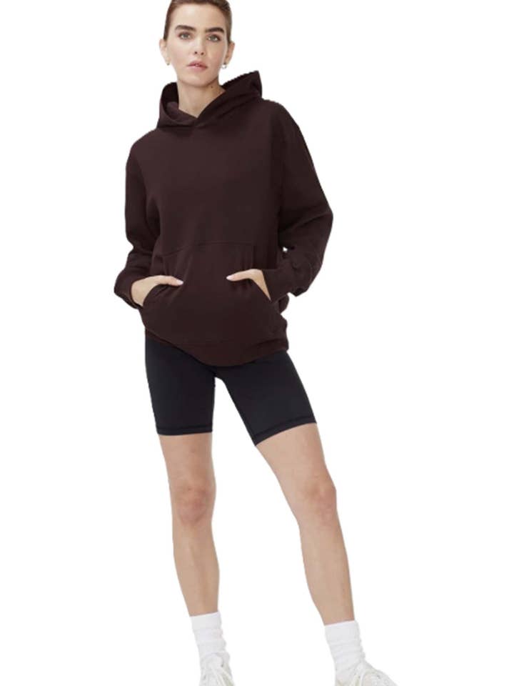Good Stuff Apparel - Wholesale Hoodie - Dames - Dames lange mouwen fleece perfecte pullover hoodie1