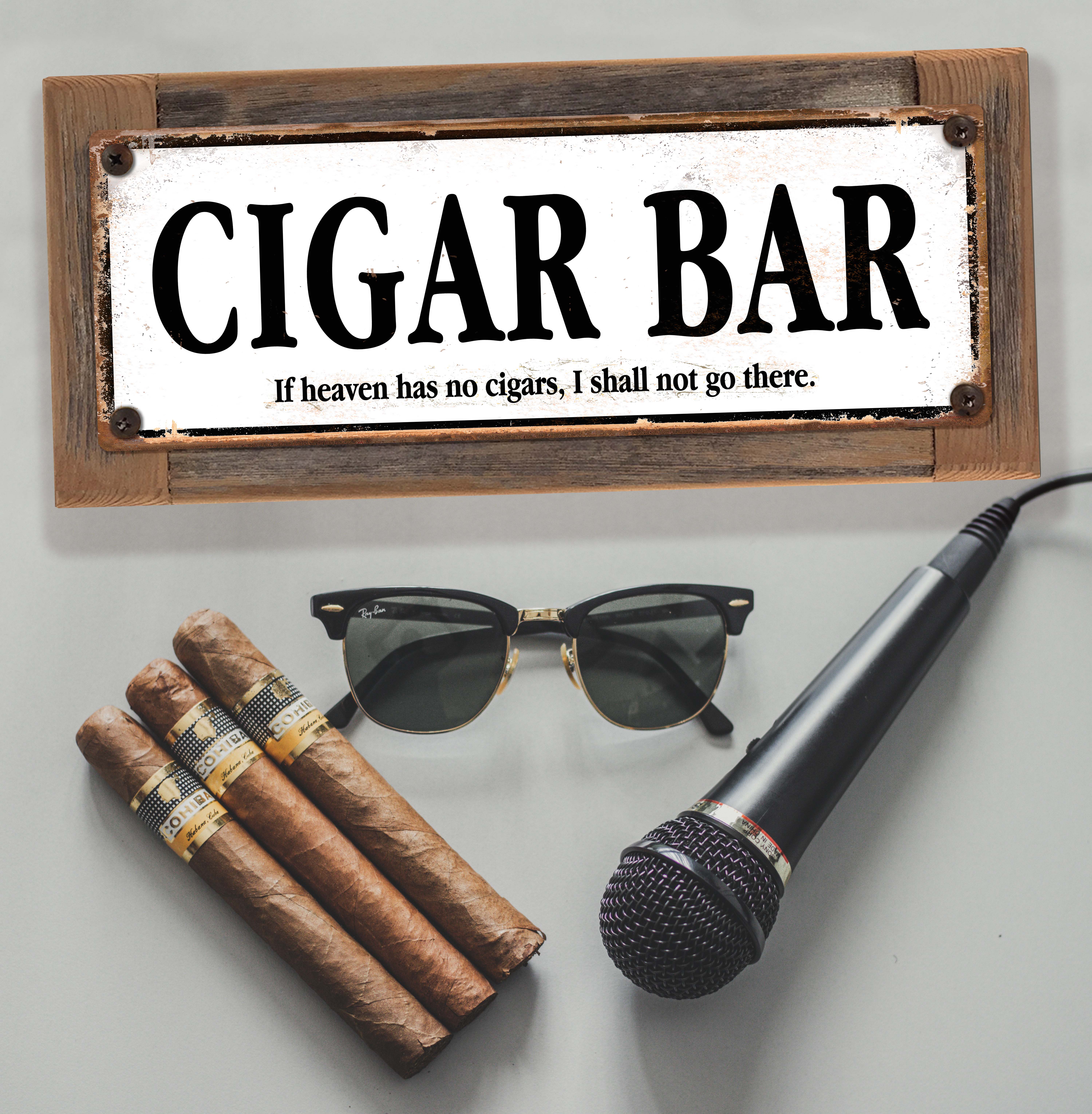 Laugh Lines - Wholesale Sign - Cigar Bar Sign Framed3