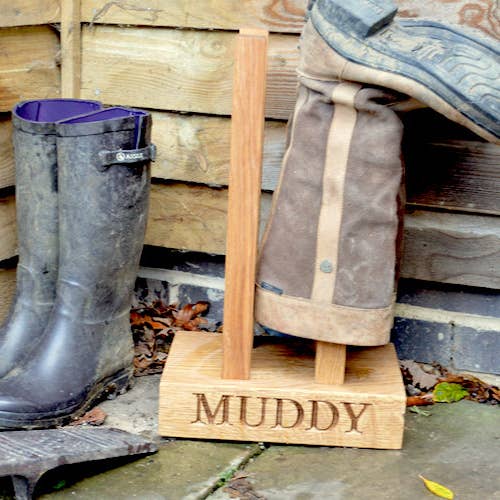From The Oak Tree - Wholesale Shoe Rack - Oak Welly Boot Rack