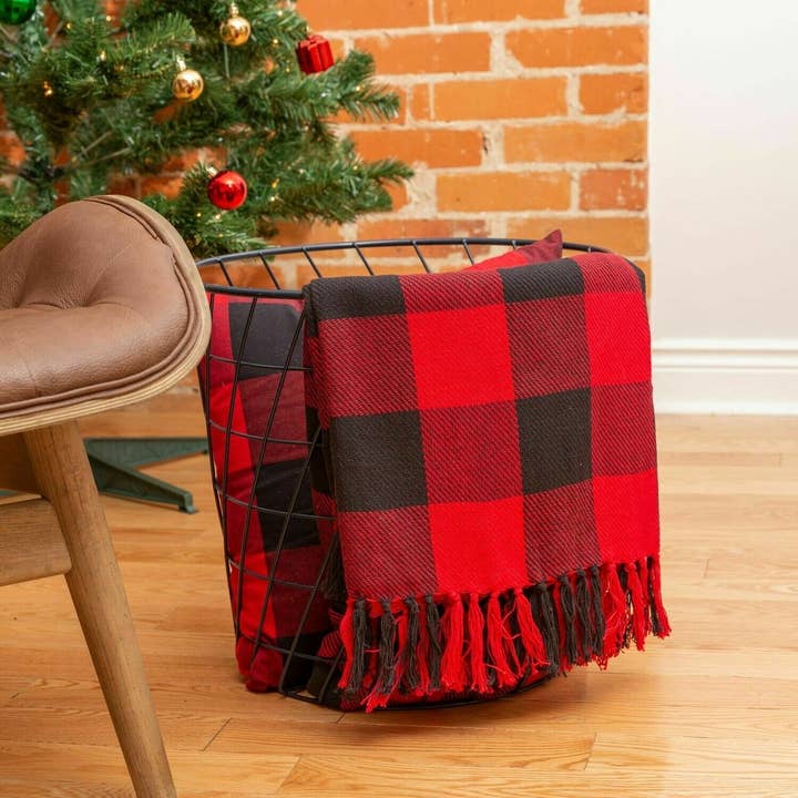 Fabstyles - Wholesale Throw Blanket - Fabstyles Buffalo Check Cotton Throw 50x603