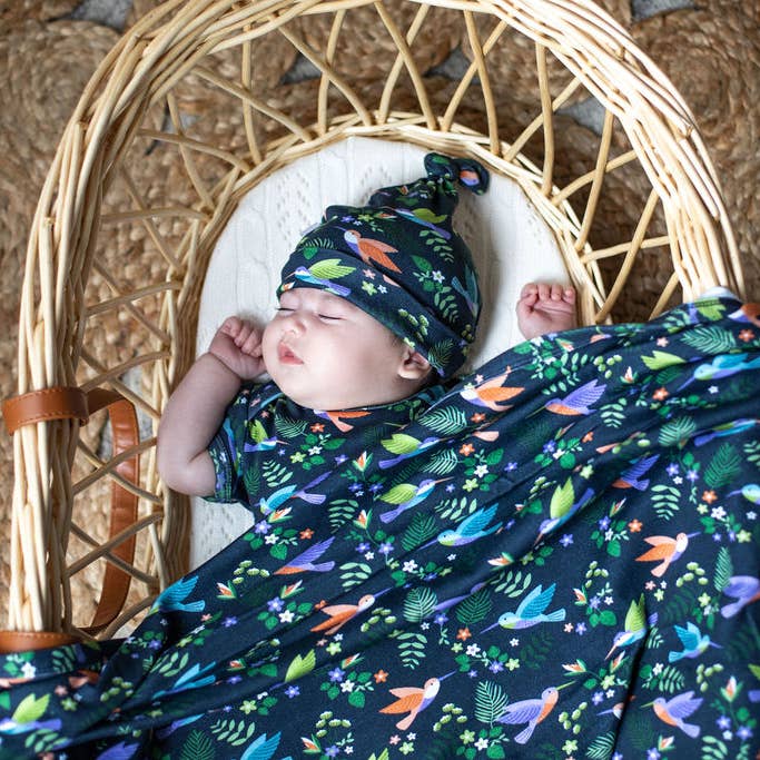 Emotion & Kids - Wholesale Newborn/Knit Hat - Baby - Hummingbirds Organic Cotton Hat2