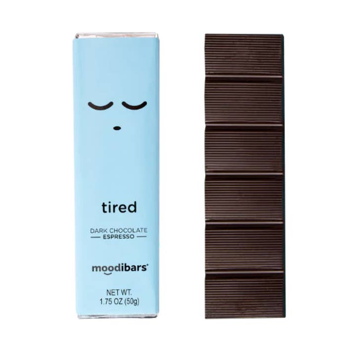 Tired Moodibar - Dark Chocolate Espresso Bar / 24pcs for wholesale by I Got Your Candy
