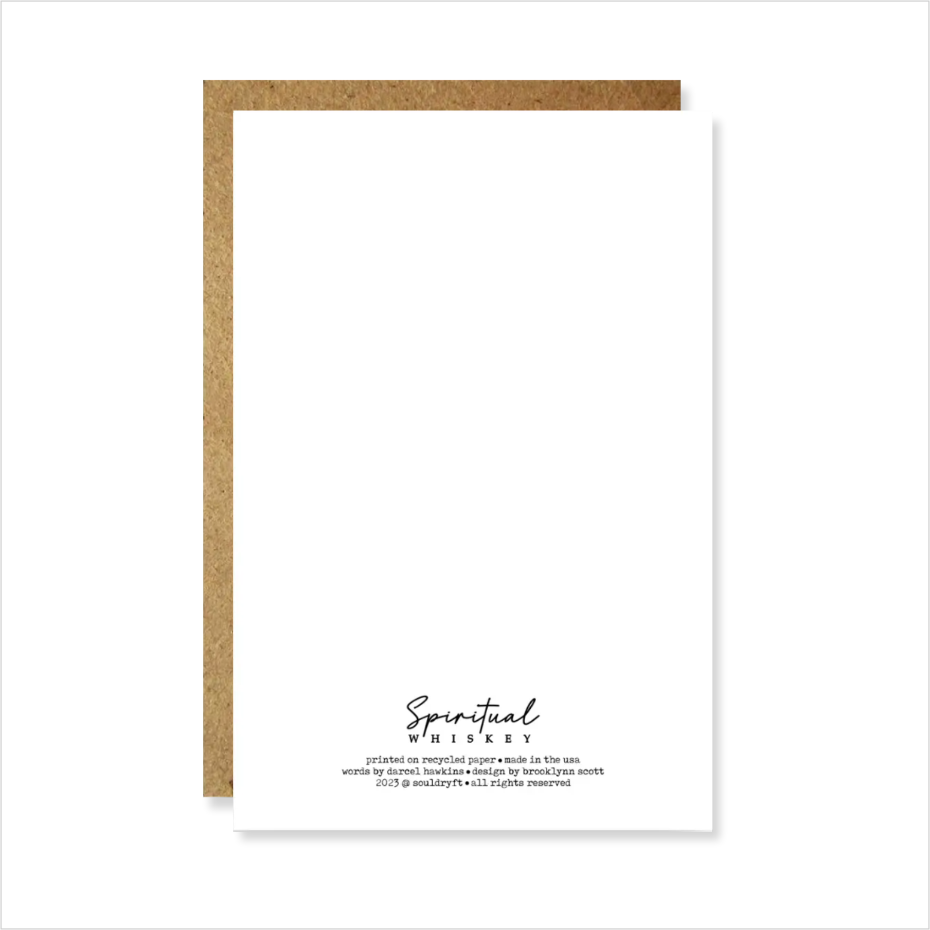 Spiritual Whiskey – wholesale Everyday greeting card – Ya Fucking Lumber Lover // Tree Hugger Greeting Card 1
