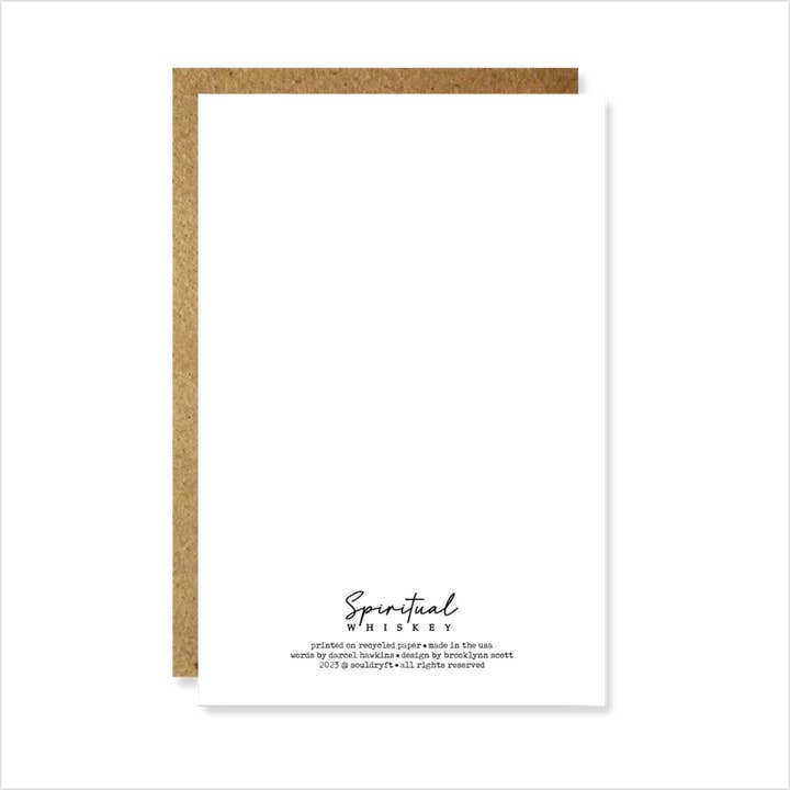 Spiritual Whiskey – wholesale Everyday greeting card – Ya Fucking Lumber Lover // Tree Hugger Greeting Card 1