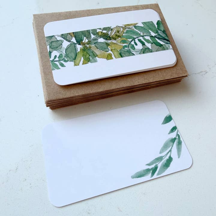 Biscotti Designs - Wholesale Stationery/Notecard Set - Botanical - Itty Bitty 20 Mini Card Set 3